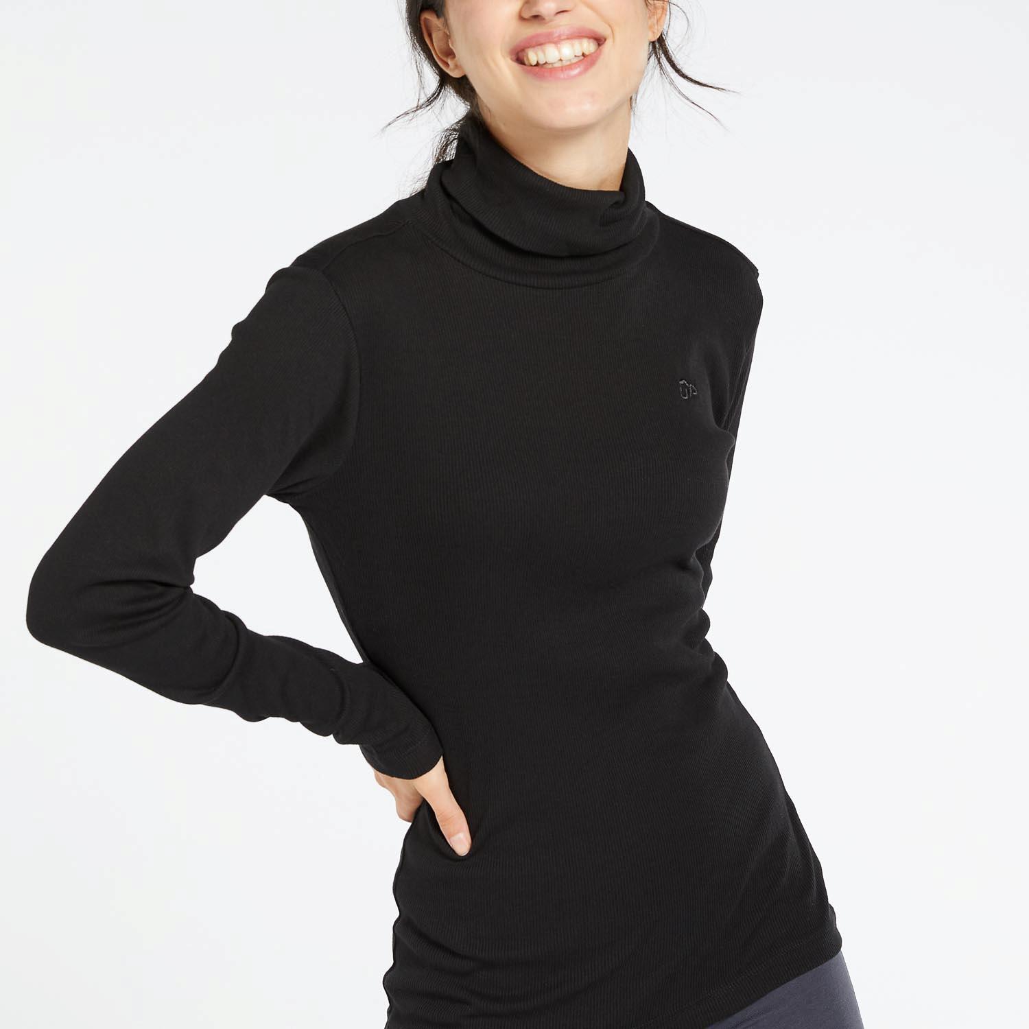 Basic Sra Camiseta M/l C.cisne Alg. - NOIR sports taille L