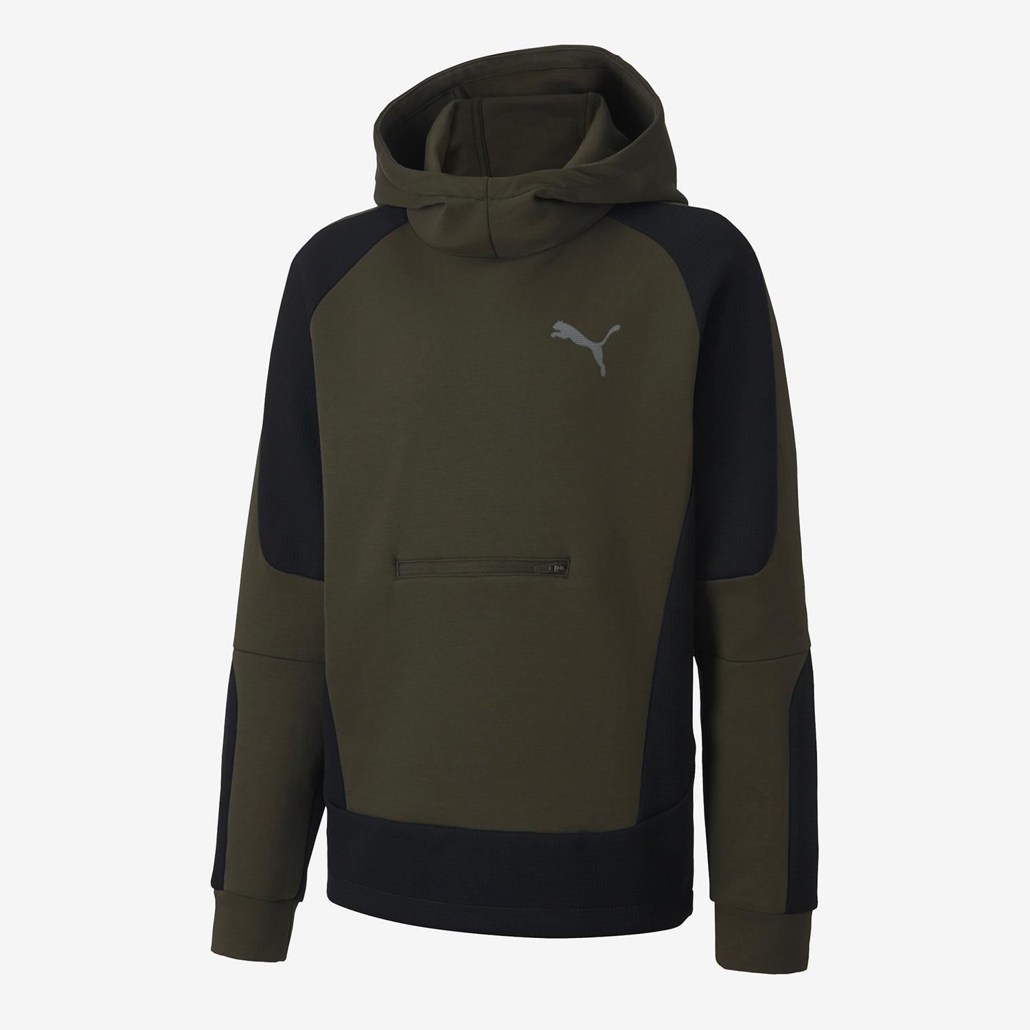 Puma Evostripe -Kaki - Sudadera Capucha Chico talla 14