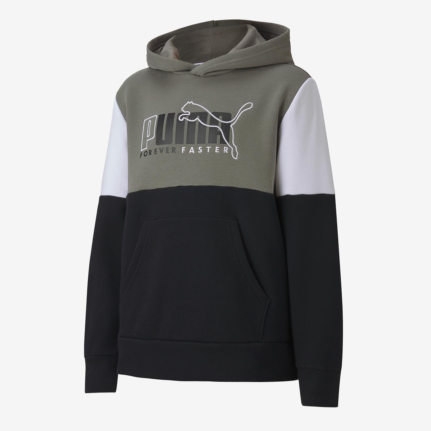 Puma Alpha Negro - Sudadera Capucha Chico talla 12