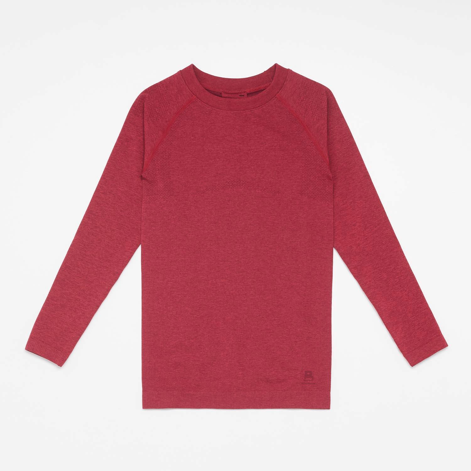 Brk Jr/a Camiseta Interior M/l Seamless Montaña - ROUGE sports taille 6/8