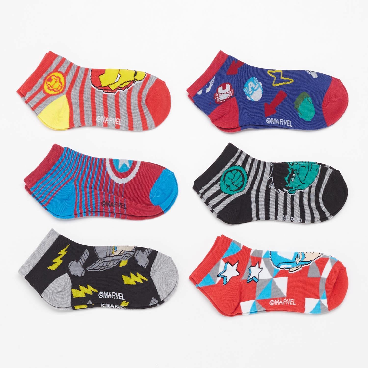Calcetines Cortos Los Vengadores Chico talla T.U.