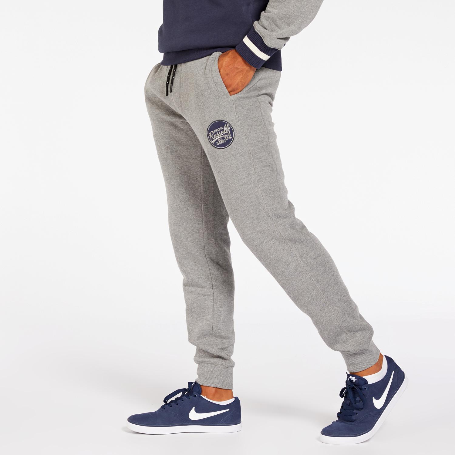 Russell Athletic Collegiate - Gris - Pantalón Chándal Hombre talla S