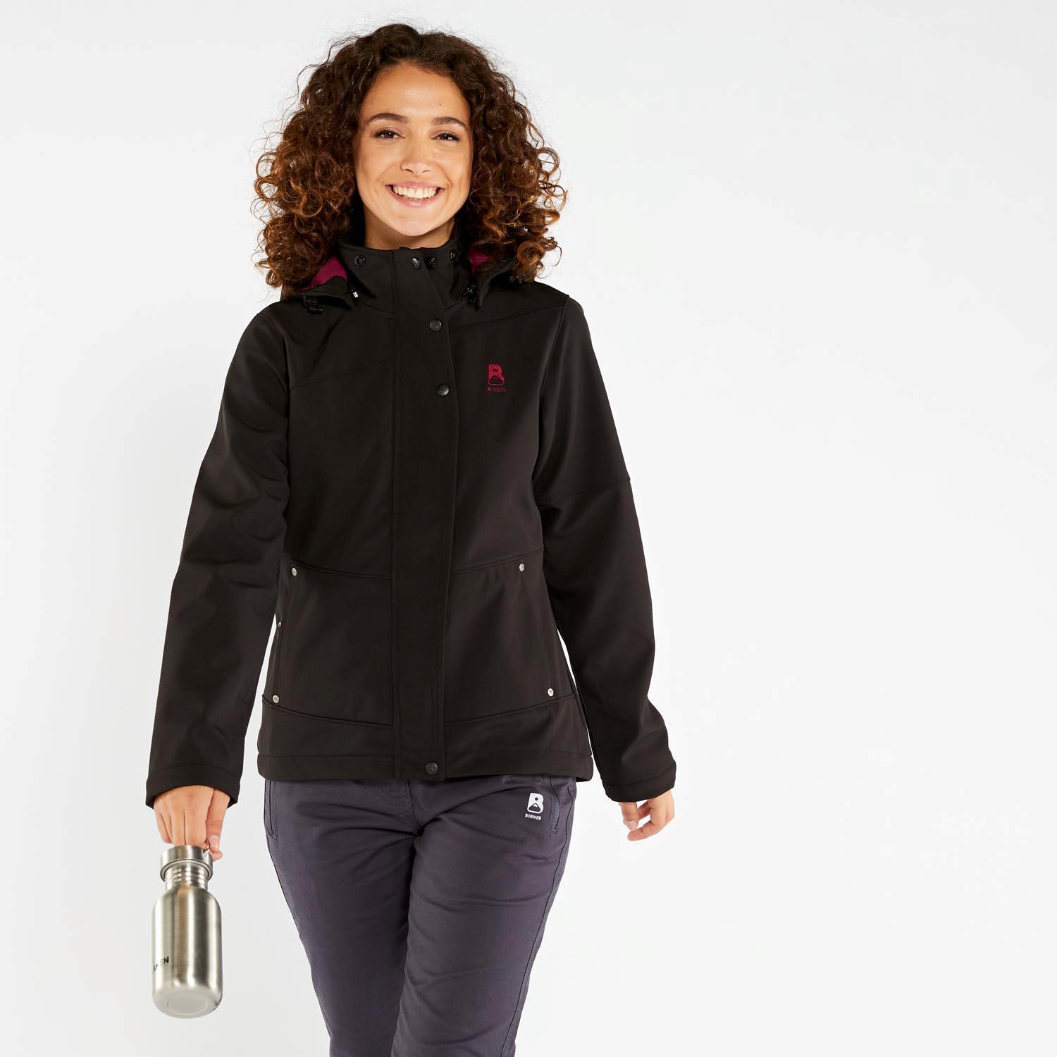 Softshell Montaña Boriken -Negro - Chaqueta Montaña Mujer talla S