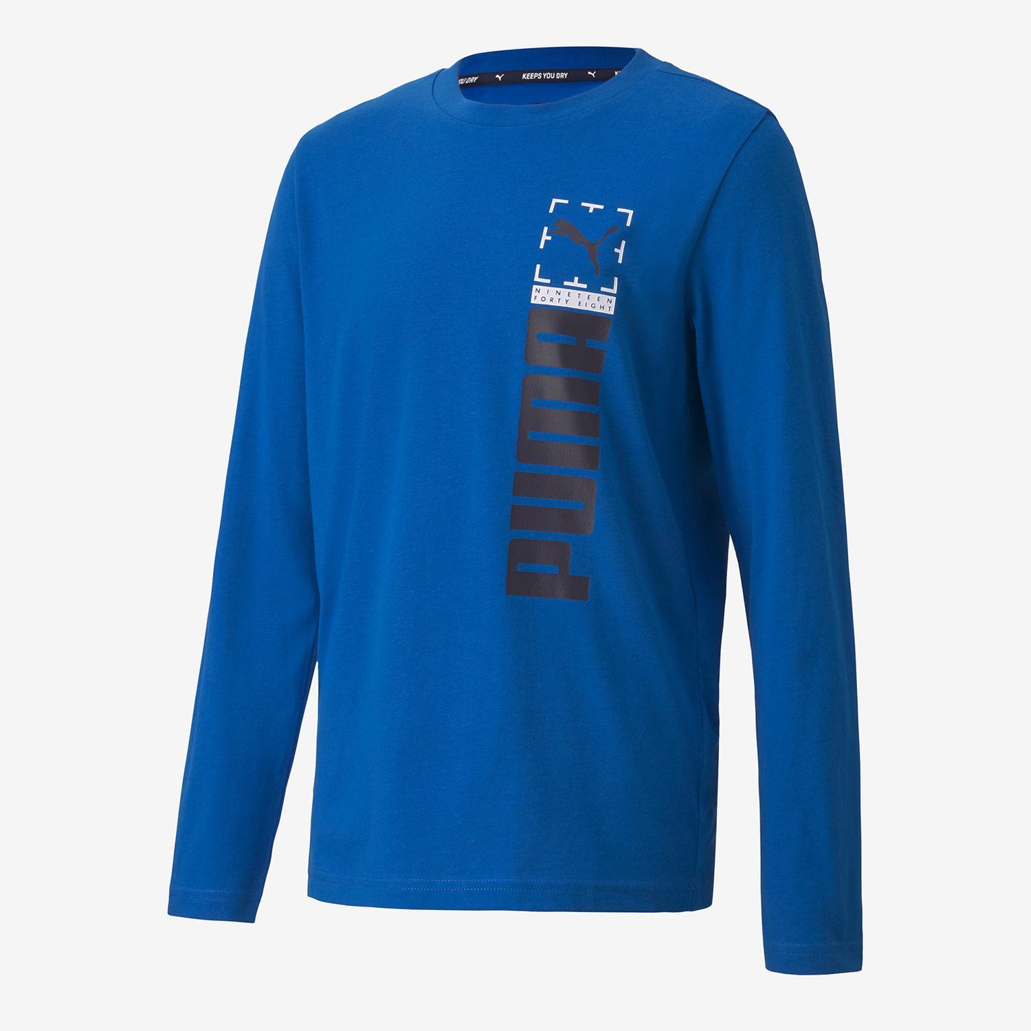 Camiseta Puma - Royal - Camiseta Manga Larga Chico talla 10