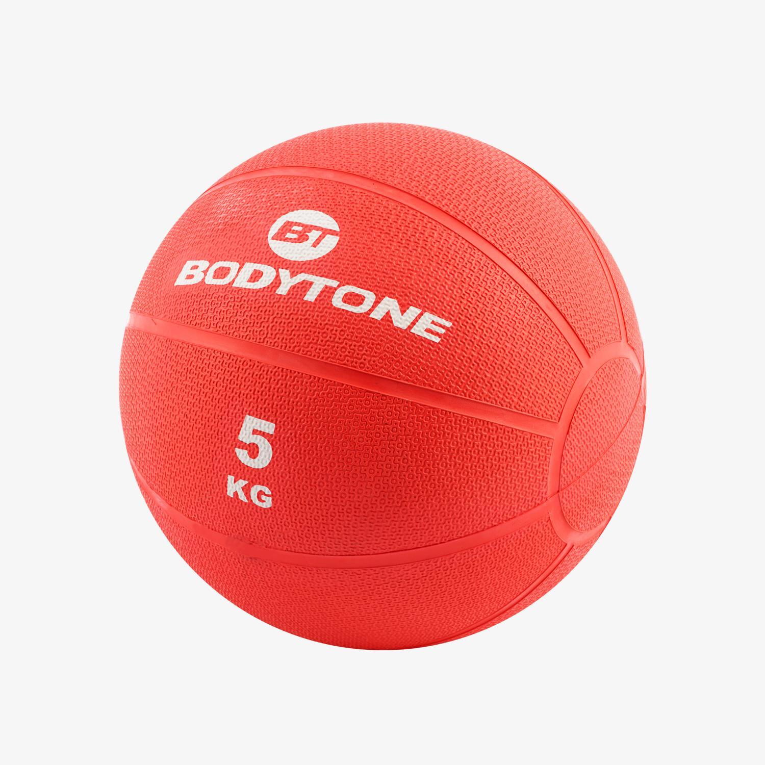Ballon Médical Bodytone 5 kg - Rouge - ballon de fitness sports MKP taille UNICA