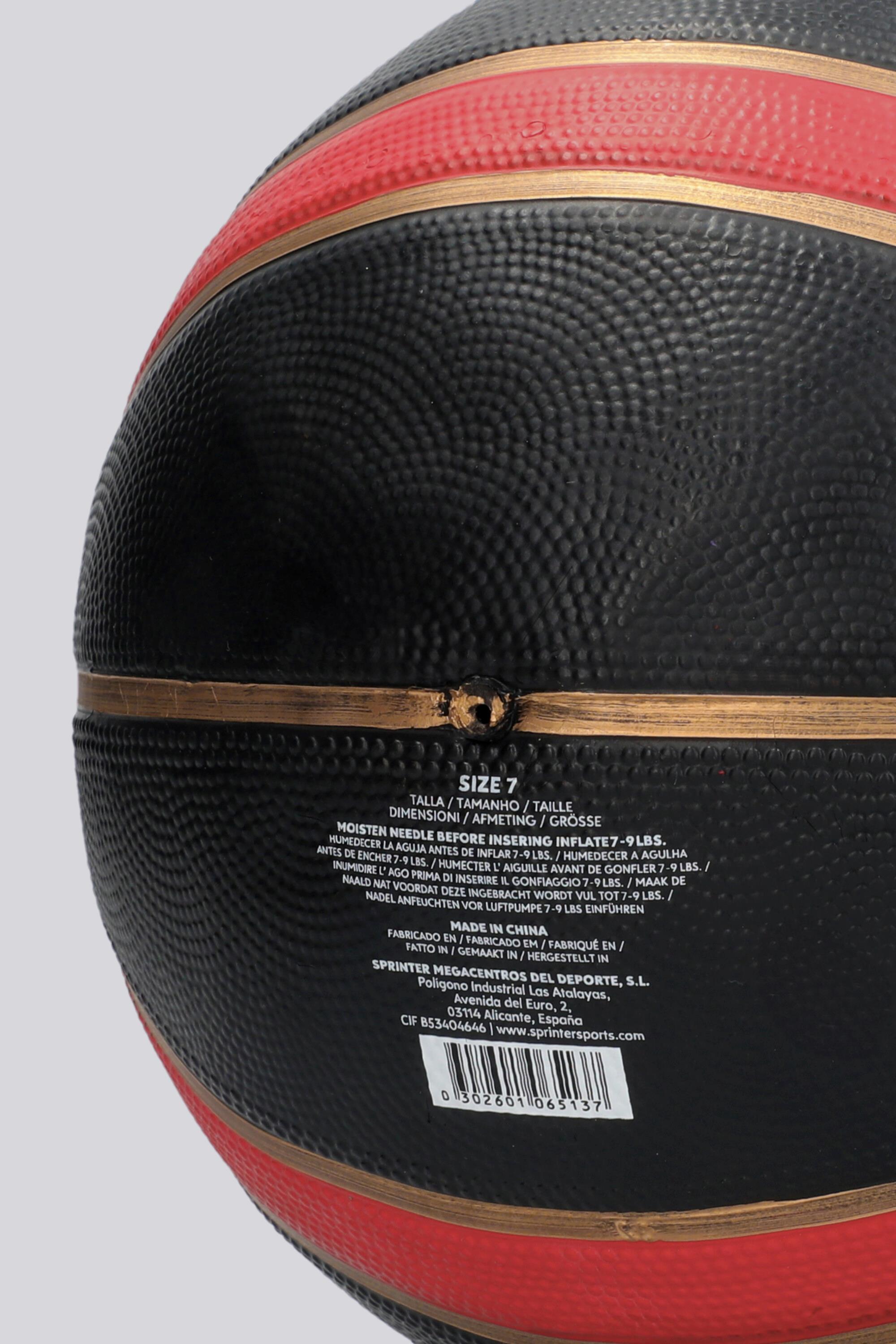 Team Quest Balón Negro Balón Baloncesto Talla