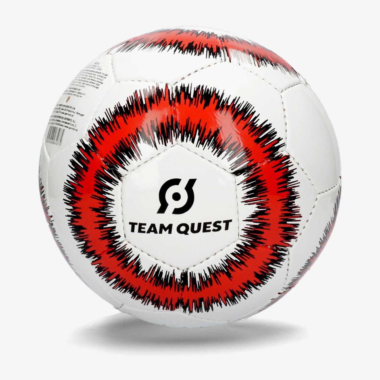 Ballon Team Quest - Blanc - Ballon de Football en Salle sports taille 4