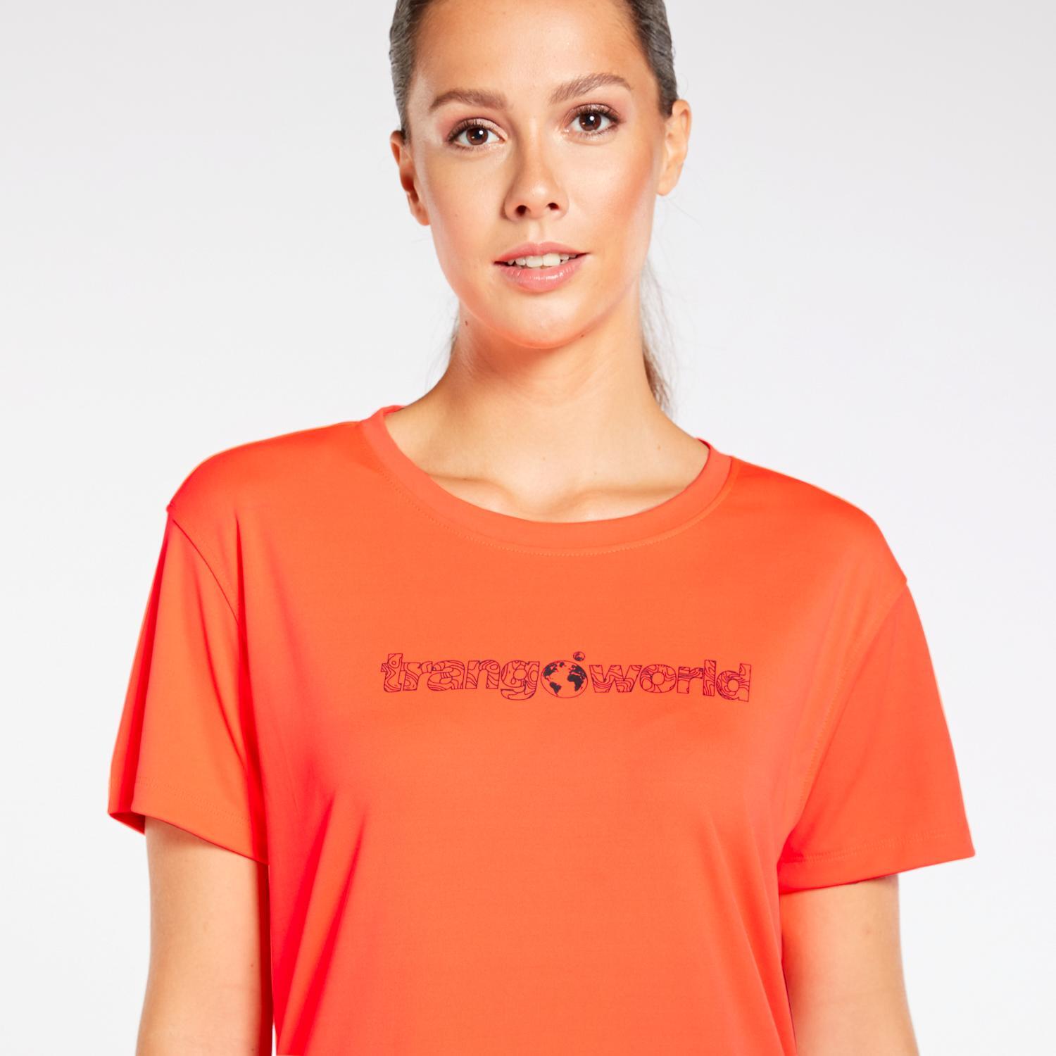 T-shirt  Viro - Coral - Montanha Mulher tamanho S