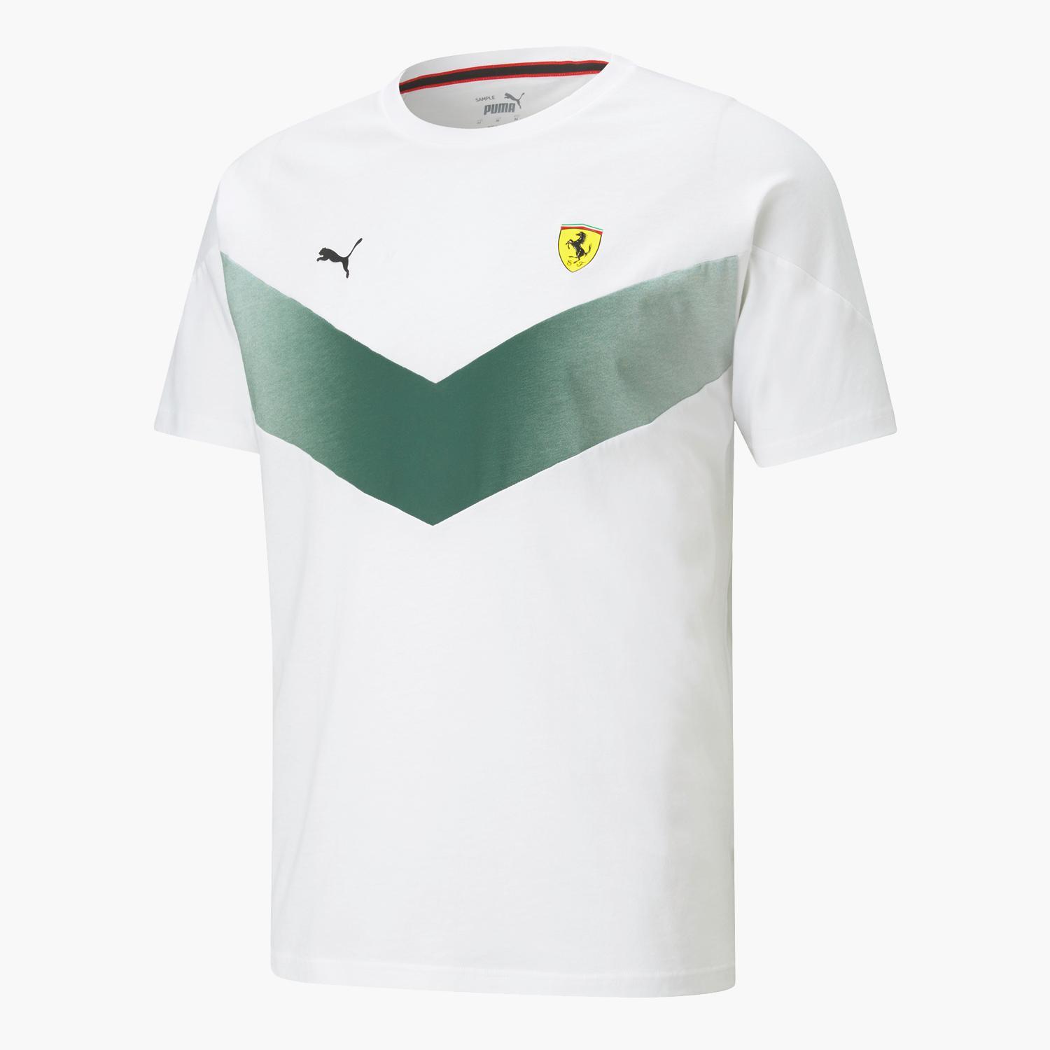 Camiseta Ferrari - Blanca - Camiseta Hombre talla M