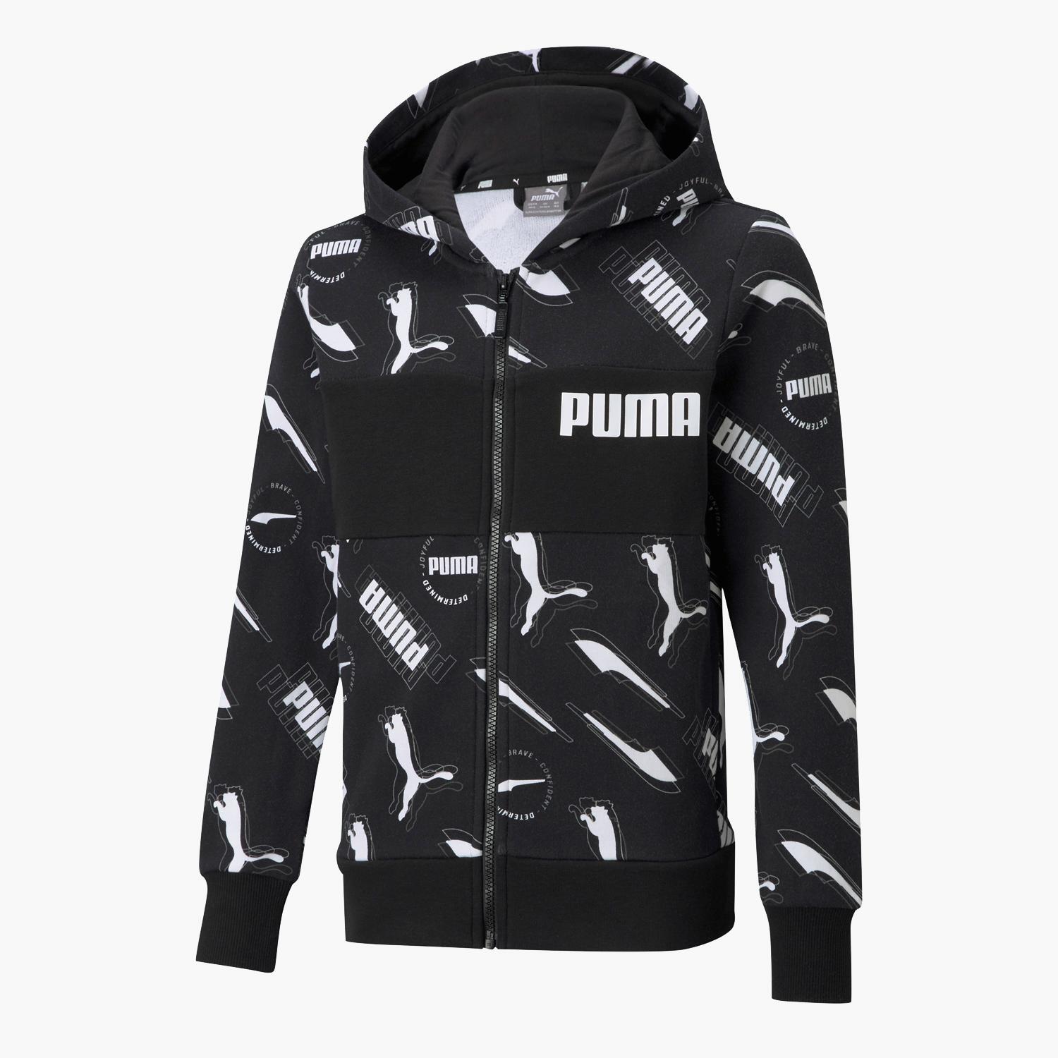 Puma Alpha - Negro - Sudadera Cremallera Chico talla 14