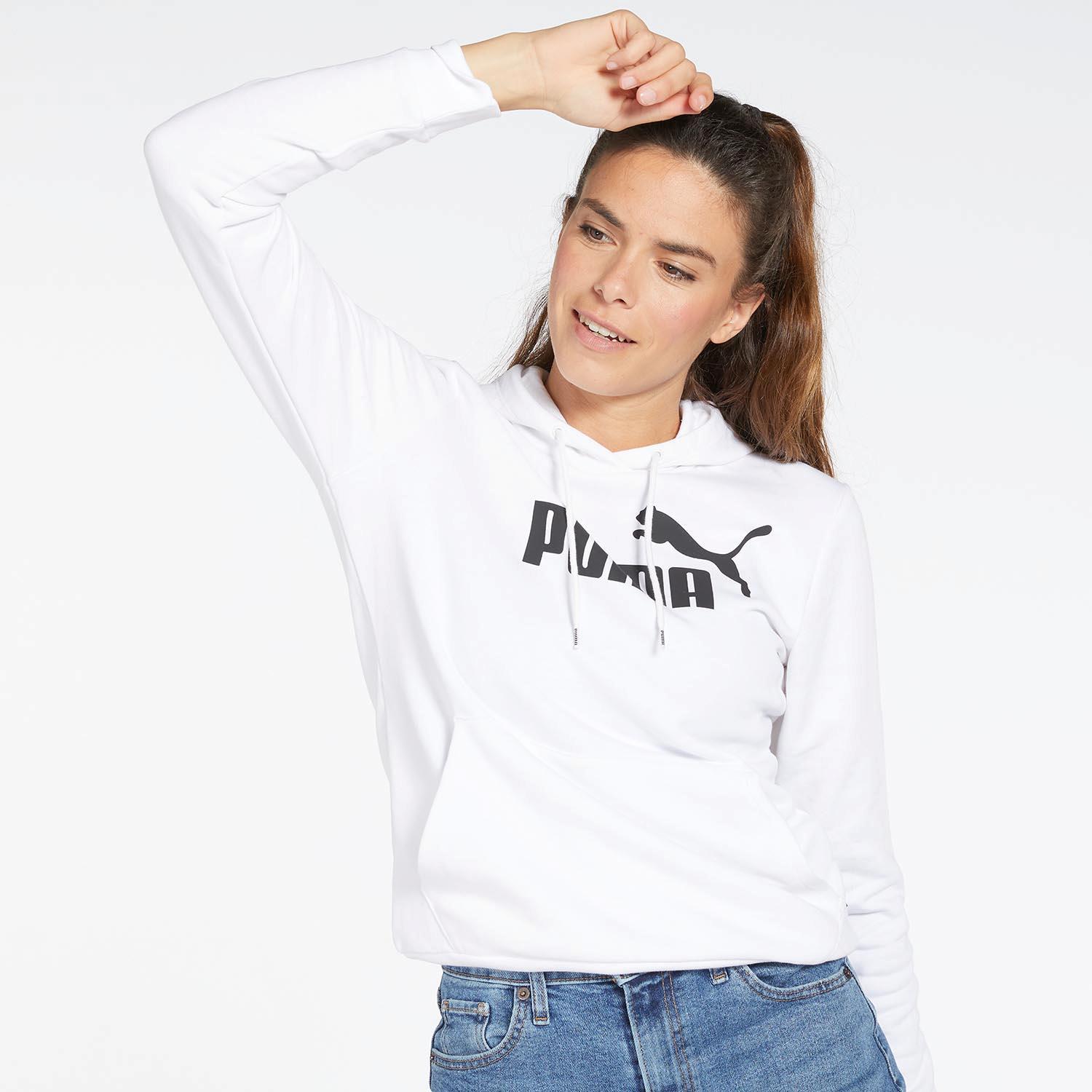Puma Essentials - Blanco - Sudadera Capucha Mujer talla XL