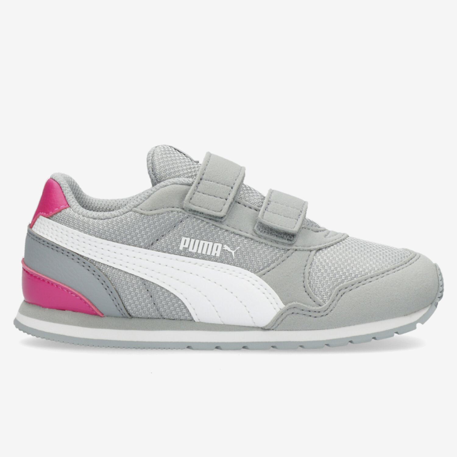 Puma ST Runner - Gris - Zapatillas Velcro Niña talla 24