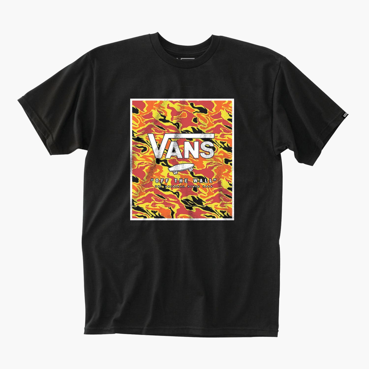 Vans Flame - Negro - Camiseta Chico talla 16