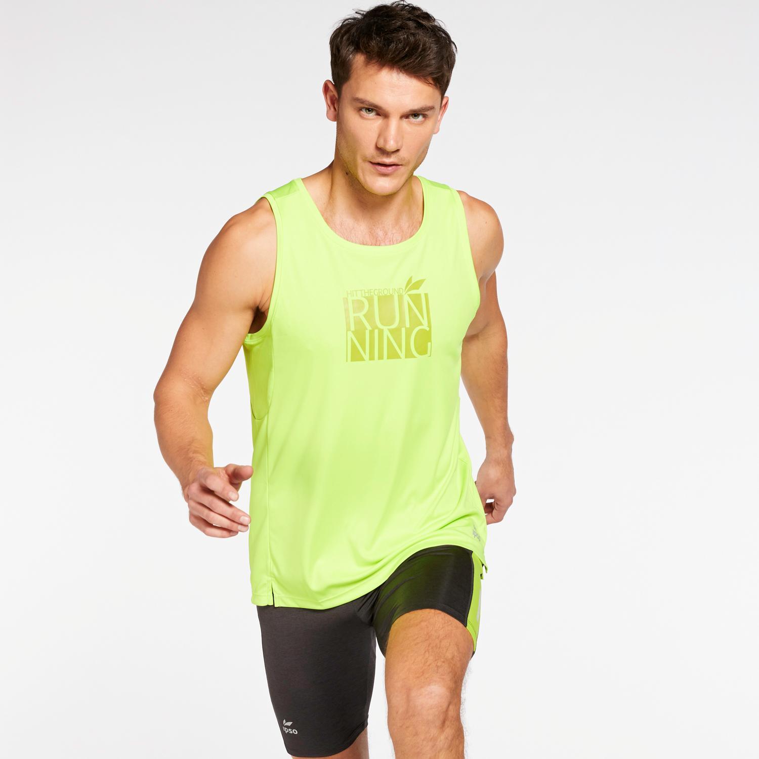 Ipsco Combi 2 - Lima - Camiseta Running Hombre talla M