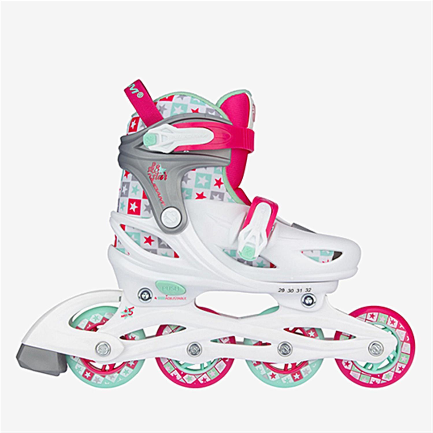 Patins em Linha  SK8 - Branco - Patins Rapariga