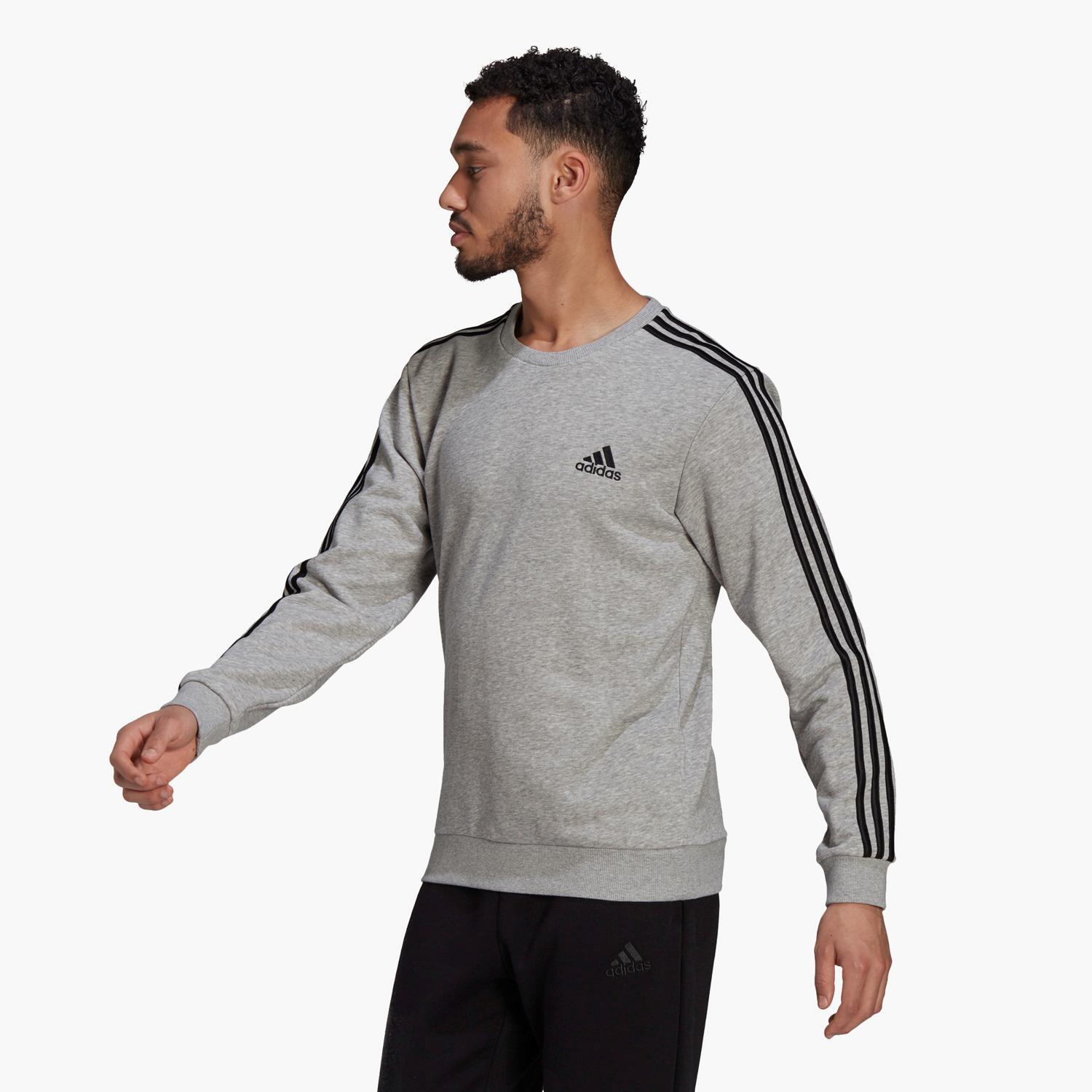 adidas 3S - Gris - Sweat-shirt Homme sports taille XL