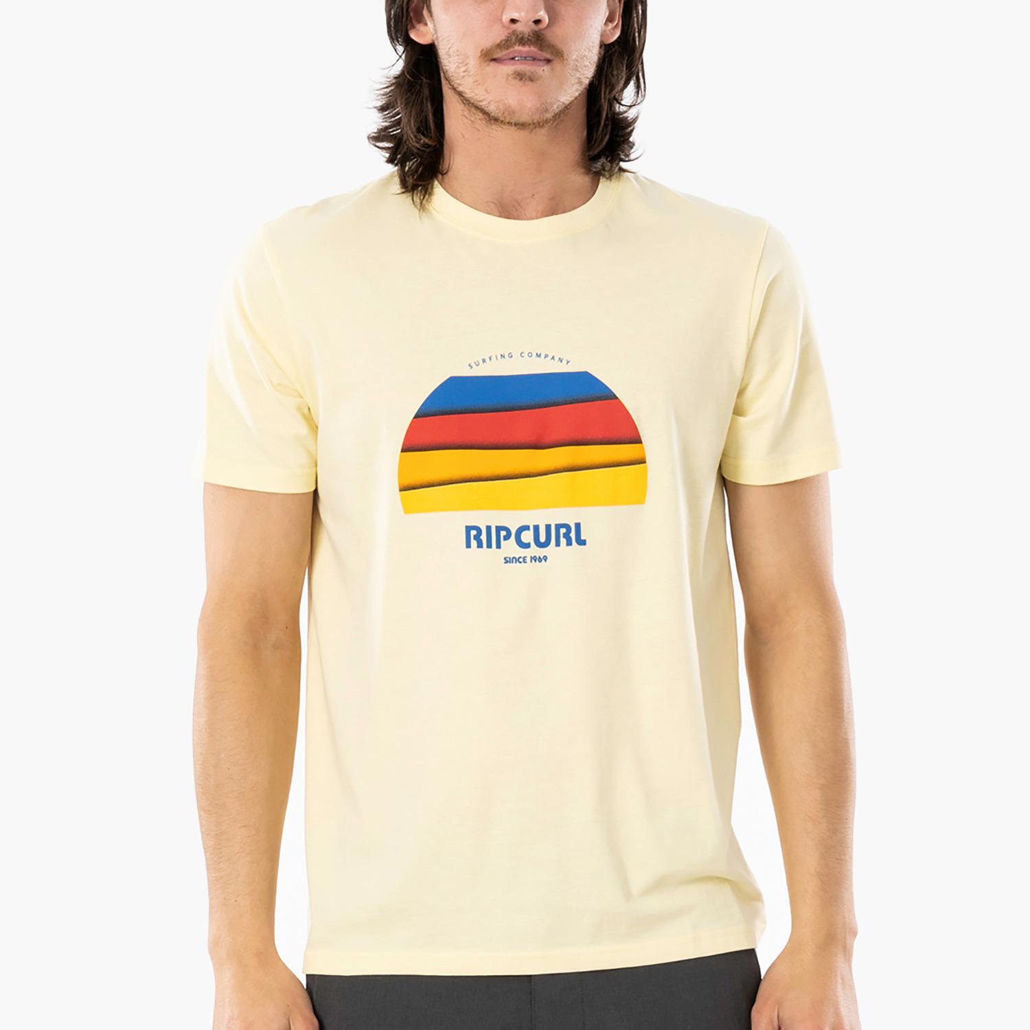 Rip Curl Hey Muma - Amarillo - Camiseta Hombre talla S