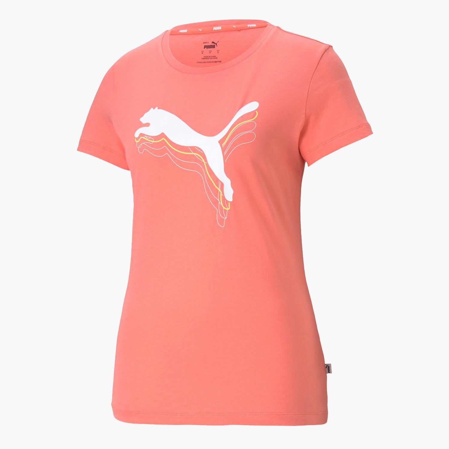 T-shirt  Rebel - Rosa - T-shirt Mulher tamanho XS
