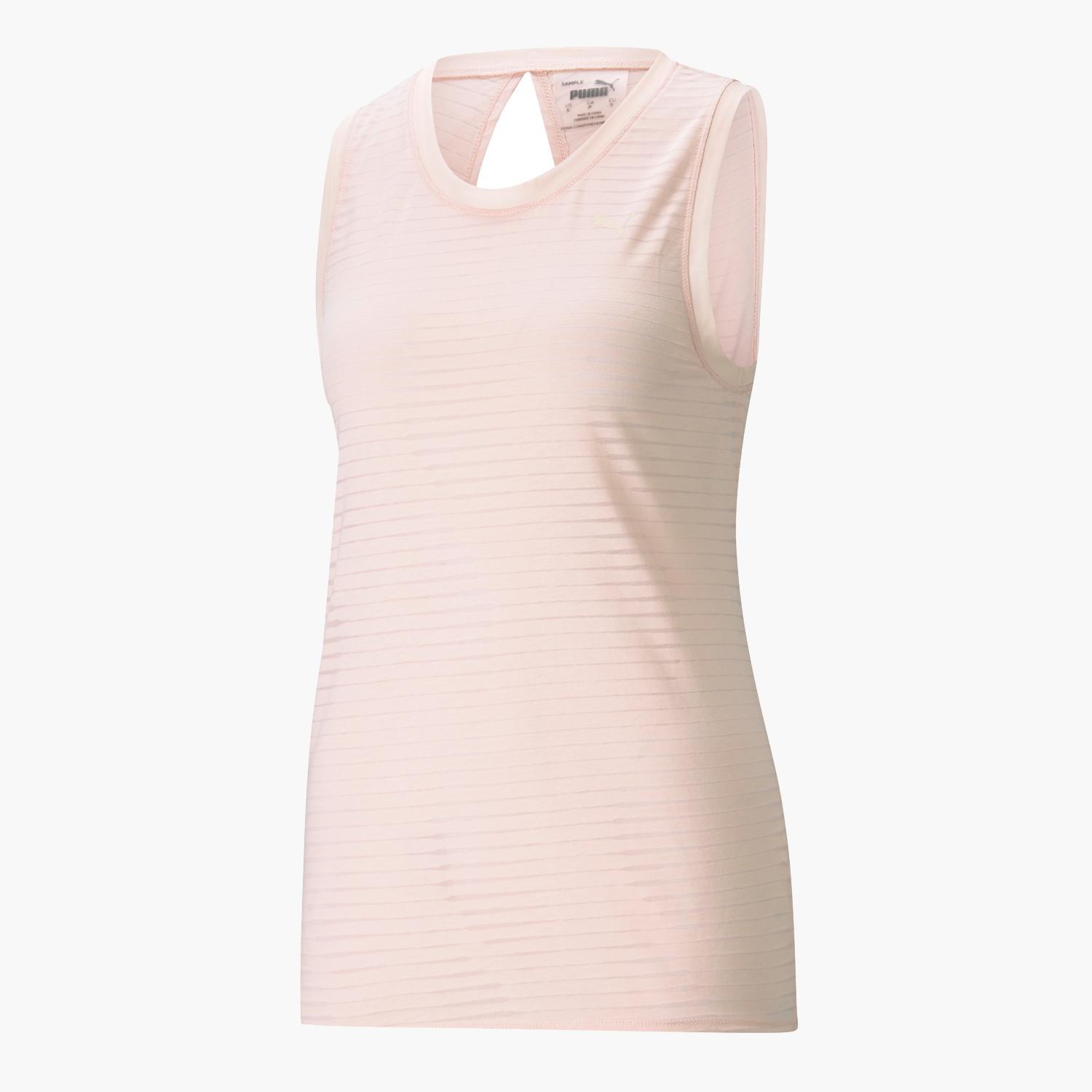Puma Studio Burnout - Rosa - Camiseta Fitness Mujer talla S