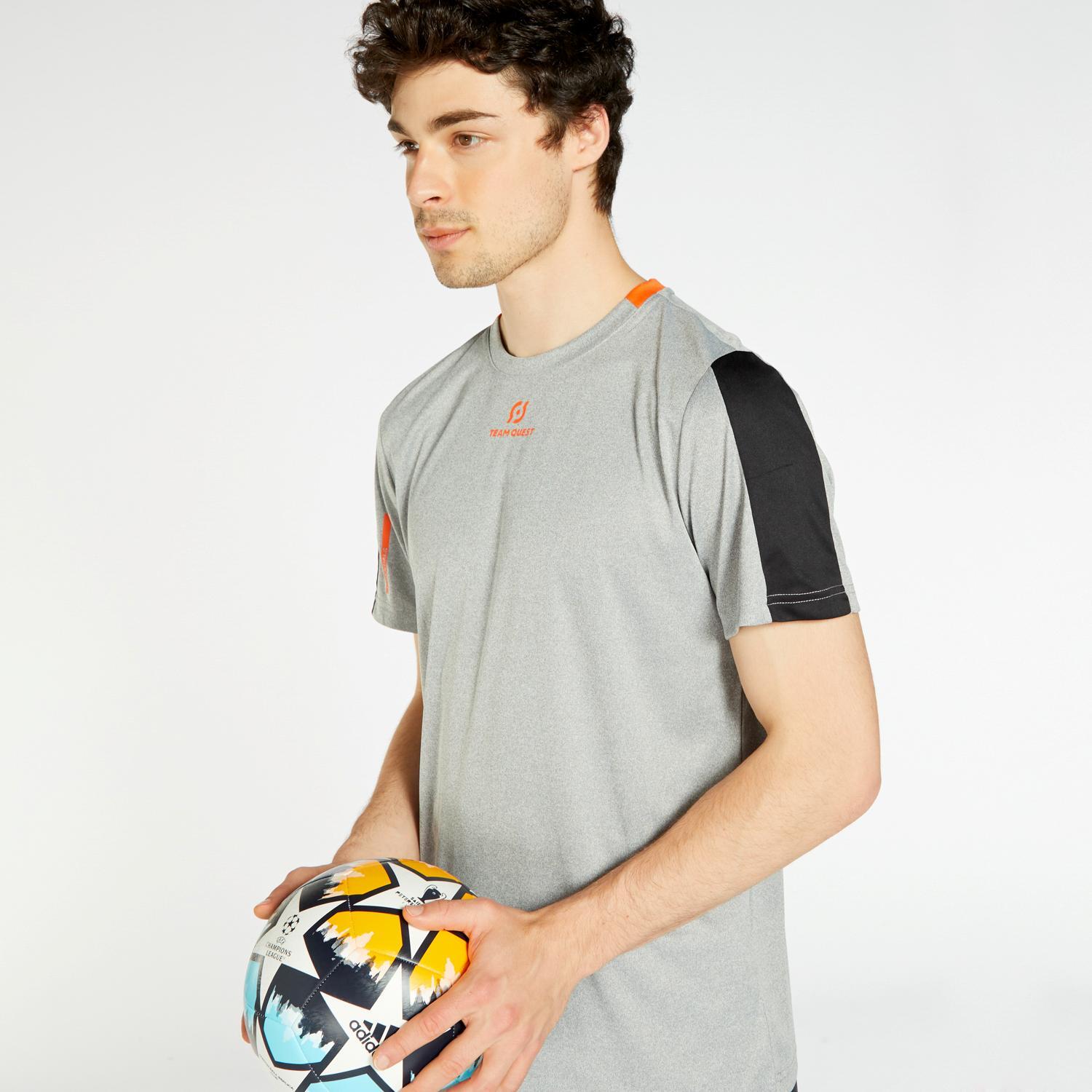 Basic Cro Camiseta M/c Futbol Pol Drytec - GRIS sports taille S