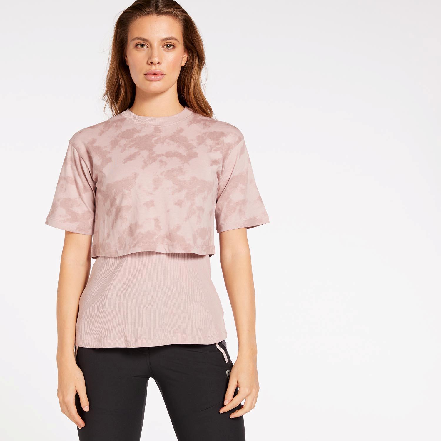 Camiseta Montaña Boriken - Rosas - Camiseta Mujer talla XL