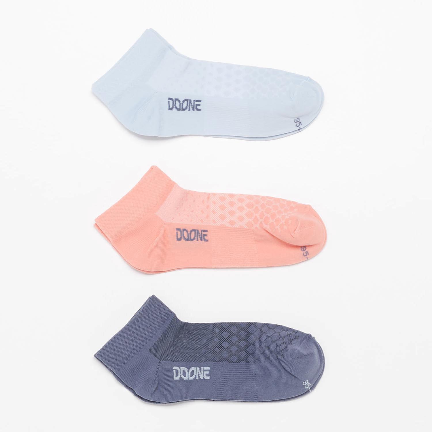 Doone Sra Calcetin Bajo P-3 - GRIS sports taille M