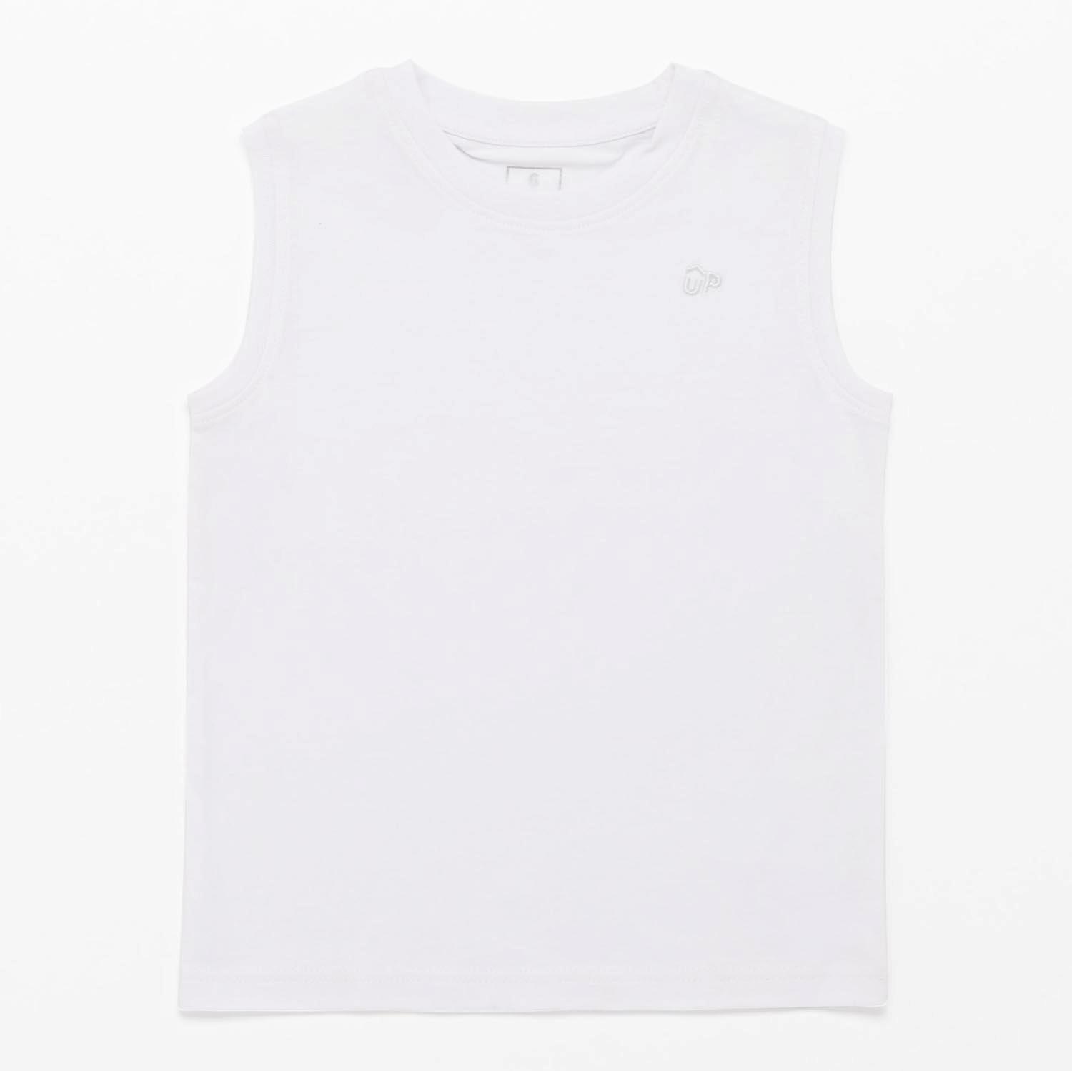 Up Basic - Blanco - Camiseta Sin Mangas Niño talla 4