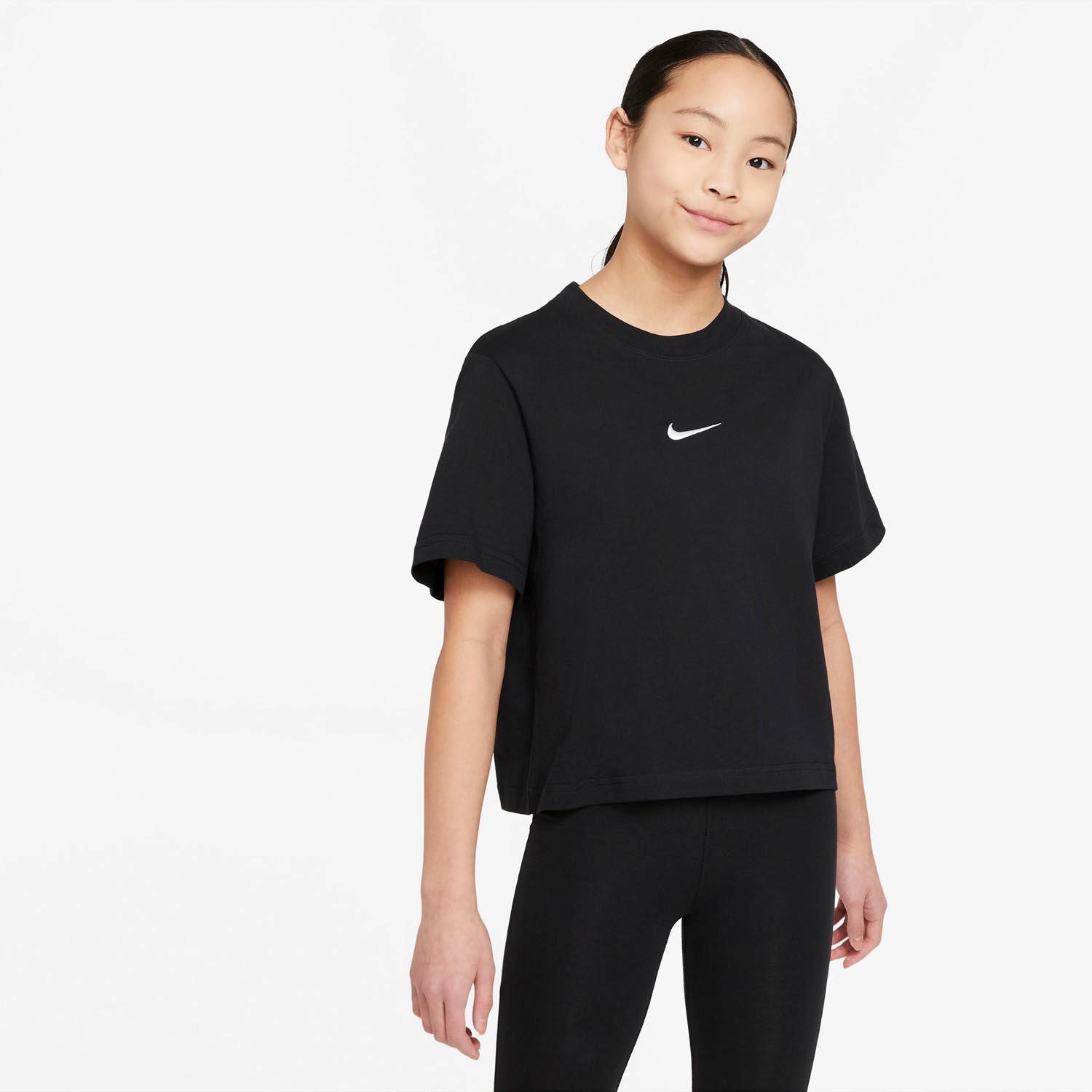 Futura Jra Camiseta Mc Crop Alg - PRETO tamanho 14