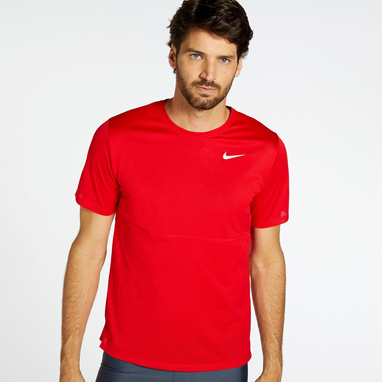 cien Sociable Anémona de mar Camiseta Running Nike - Rojo - Camiseta Hombre | Sprinter