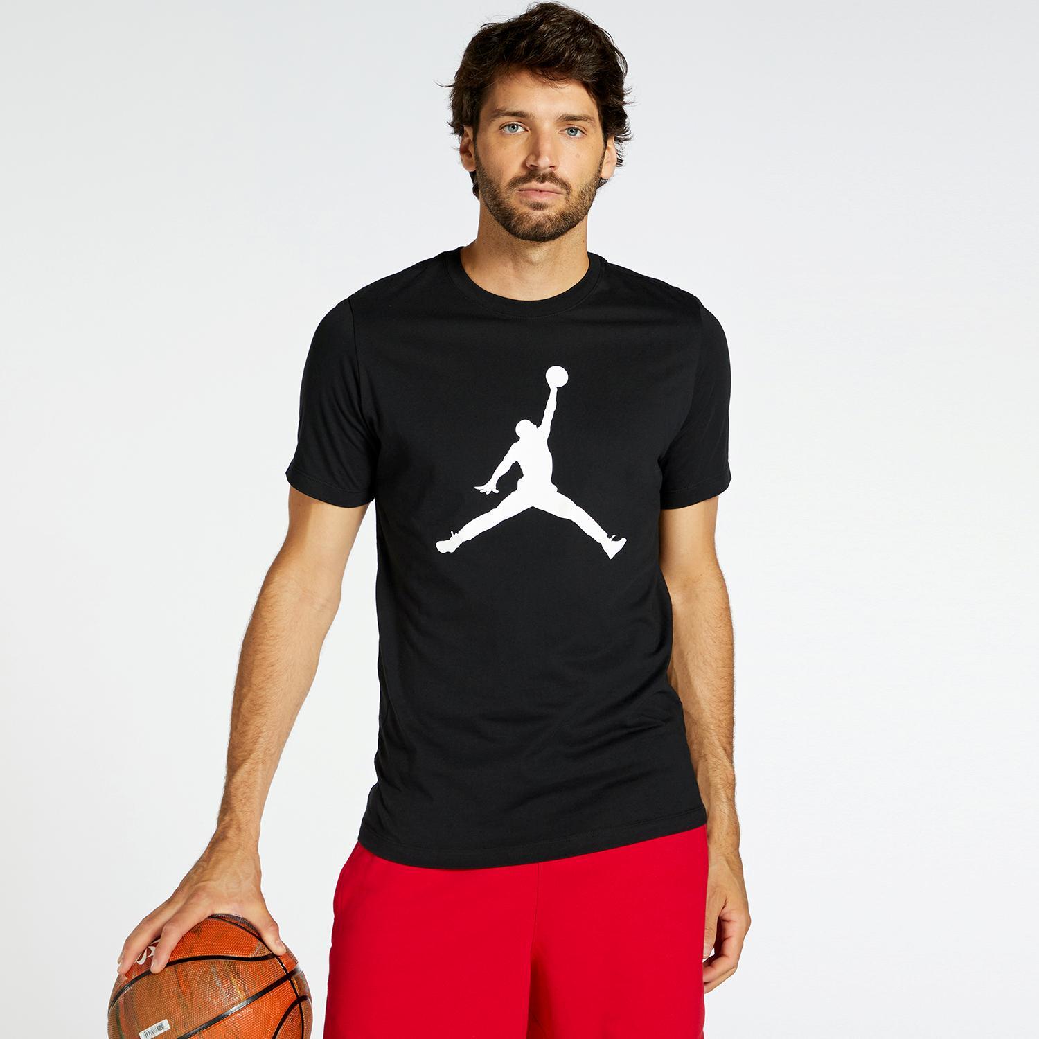 tienda de comestibles Quien Compasión Nike Jumpman - Negro - Camiseta Hombre | Sprinter