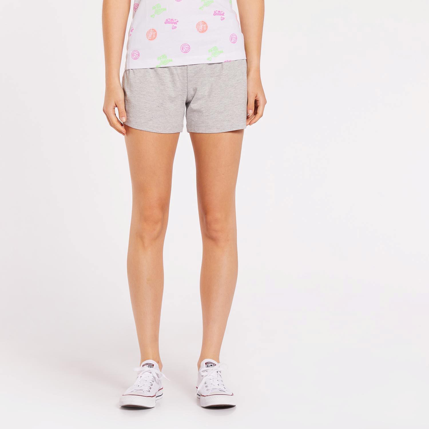 Basic Sra Pantalon Corto Alg. - GRIS sports taille L