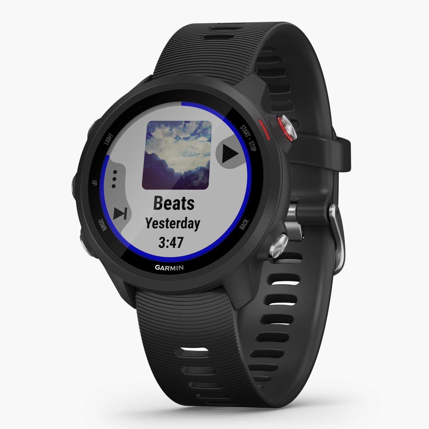 Smartwatch  Forerunner 245 Music - Preto - Running tamanho T.U.