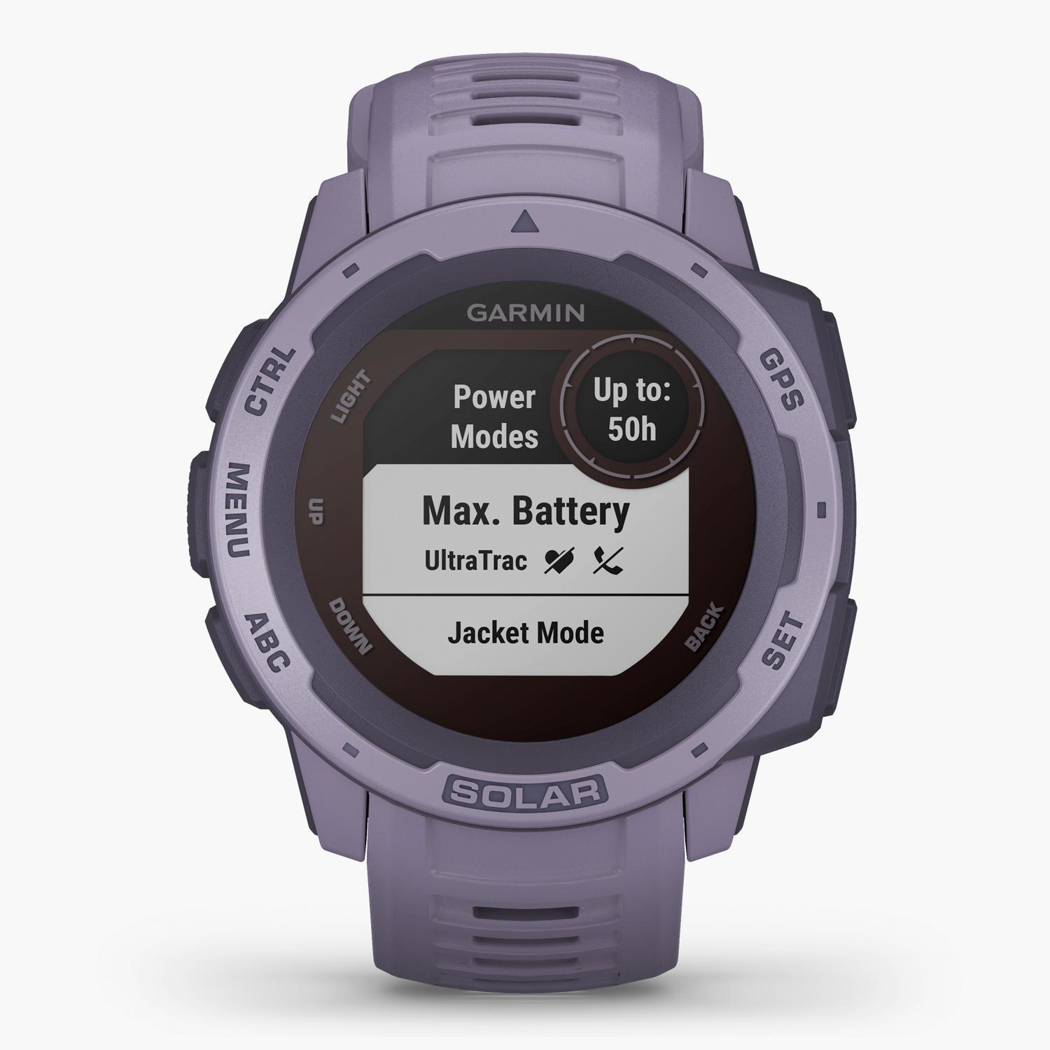 Smartwatch Garmin Instinct Solar - Coral - Relógio tamanho T.U.