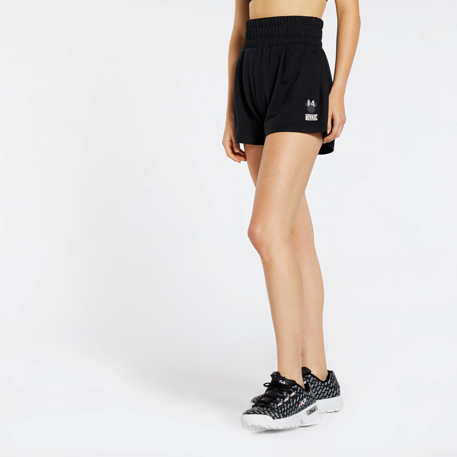 Calções Curtos Mickey - Preto - Calções Mulher tamanho S