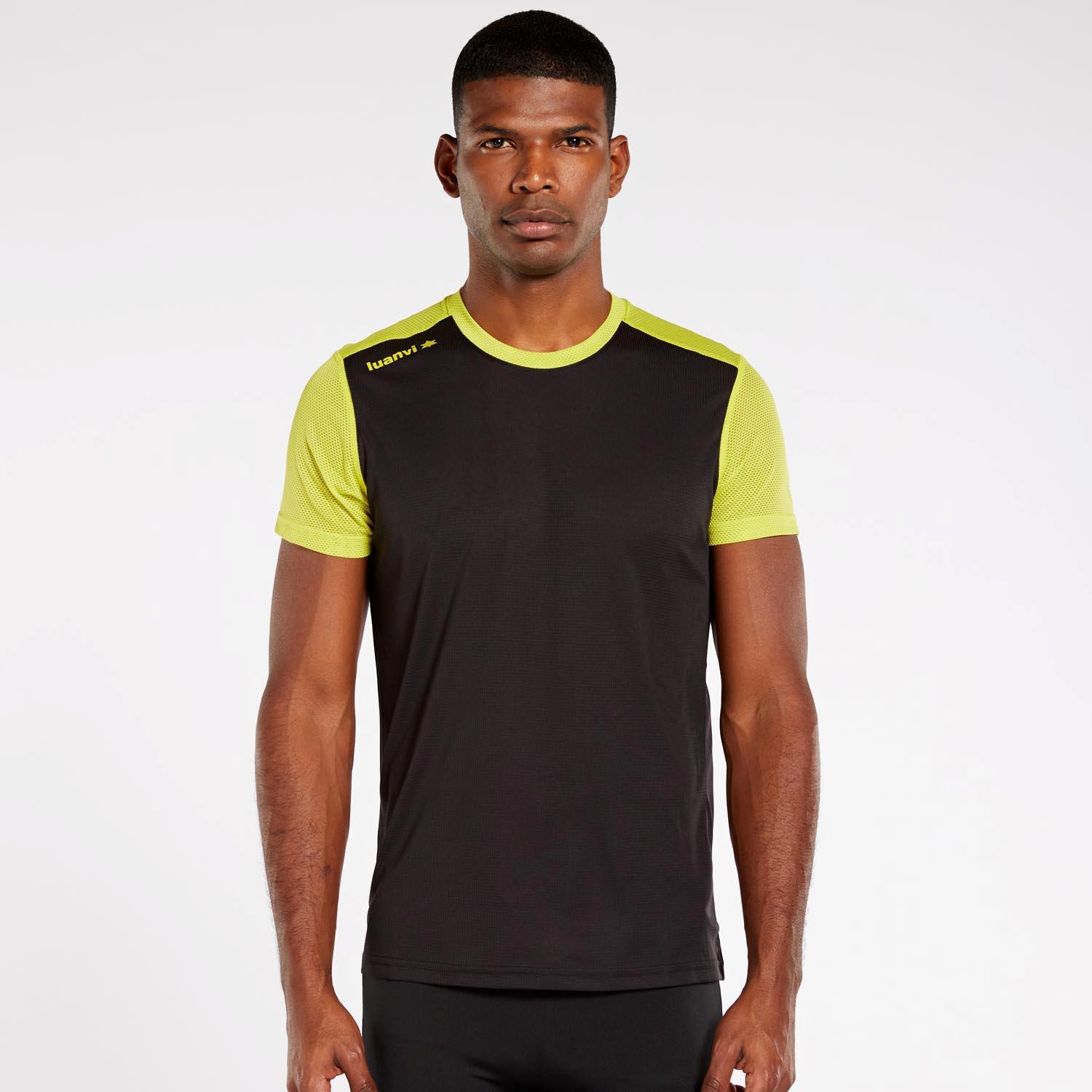 Camiseta Running Luanvi - Negro - Camiseta Running Hombre MKP talla M