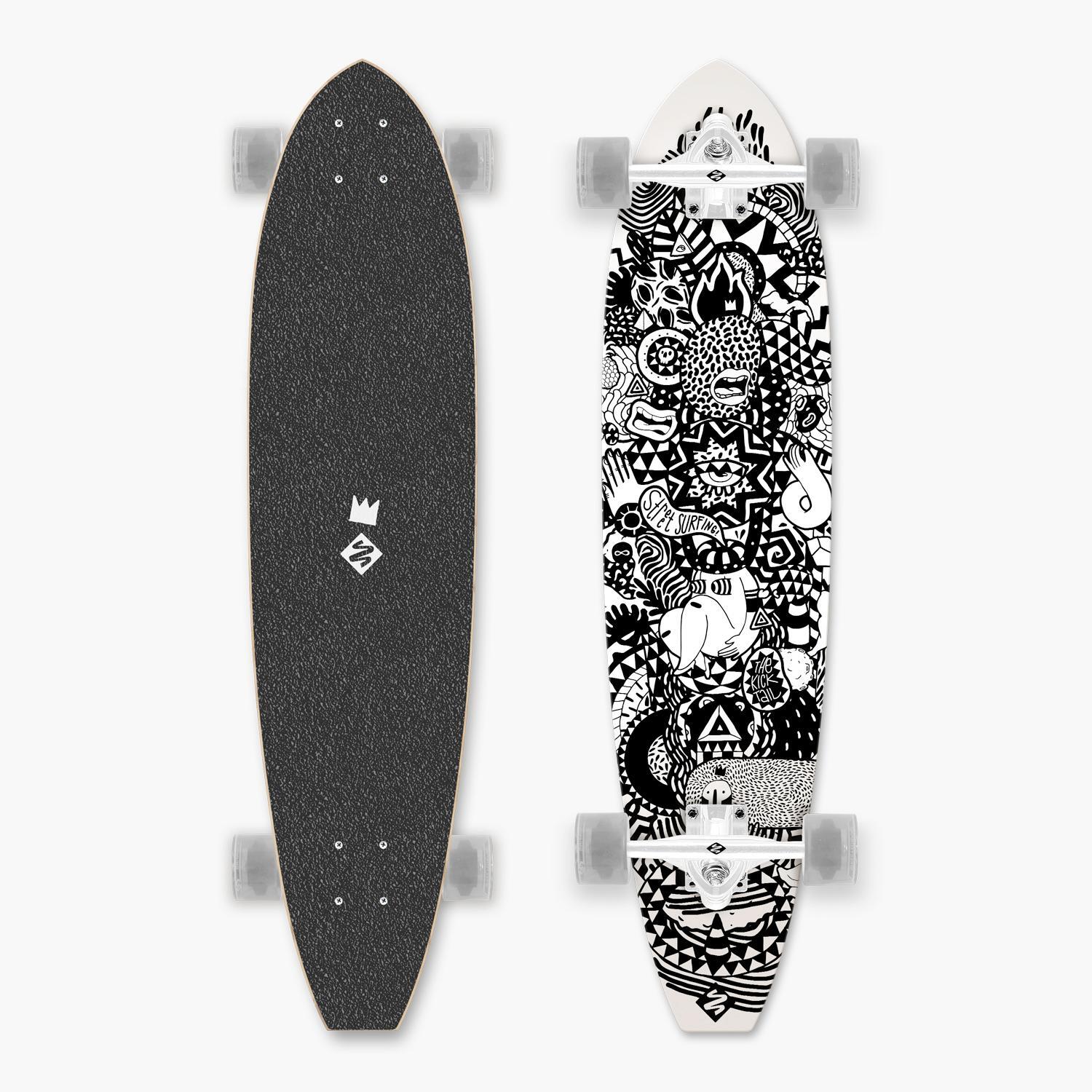 Street Surfing Rumble Jungle 36 - Blanc - Skateboard MKP taille T.U.