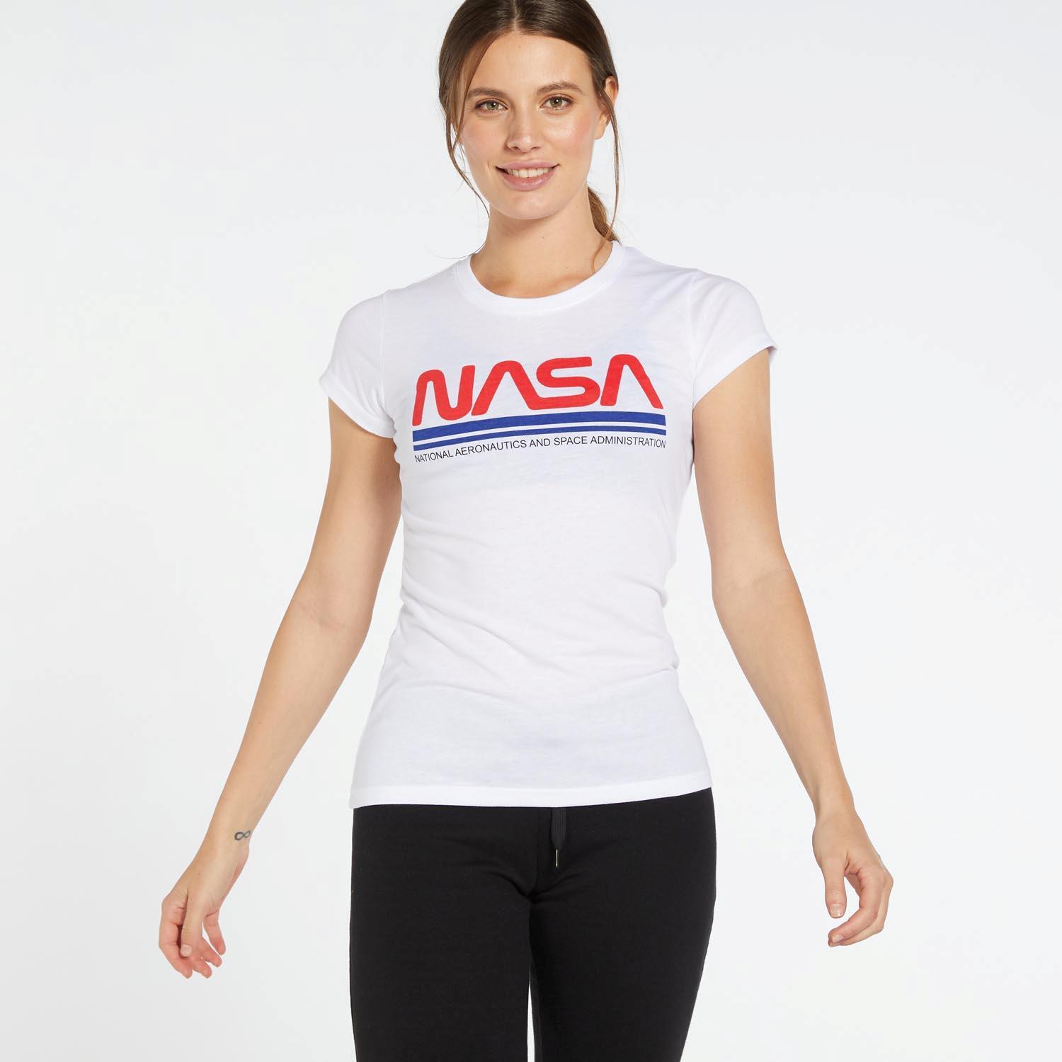 T-shirt Nasa - Branco - T-shirt Mulher tamanho XL