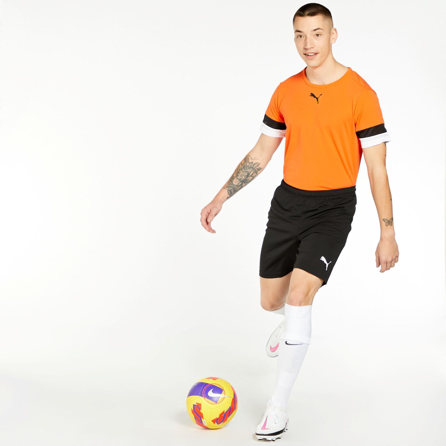 Puma Team Rise Zwart Korte Broek met Rits Jongens