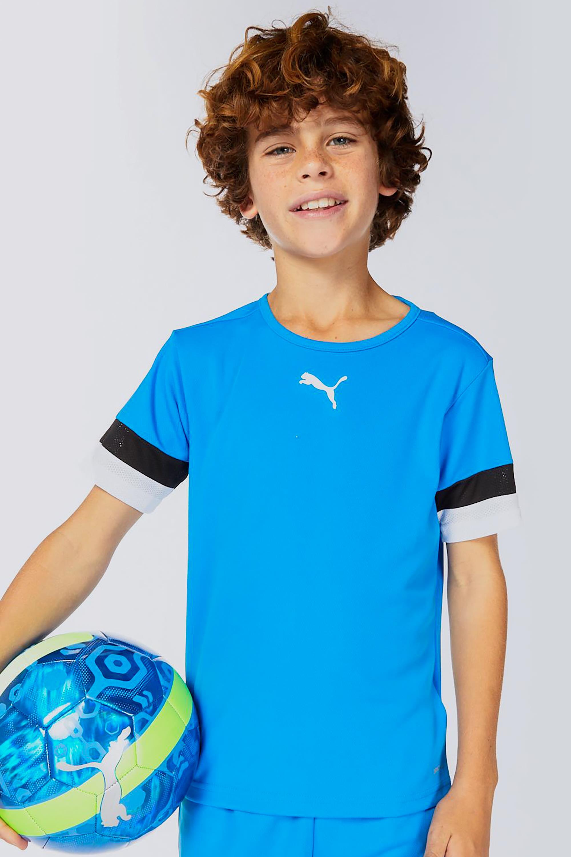 Puma Team Rise - Azul - T-shirt Futebol Rapaz tamanho 12