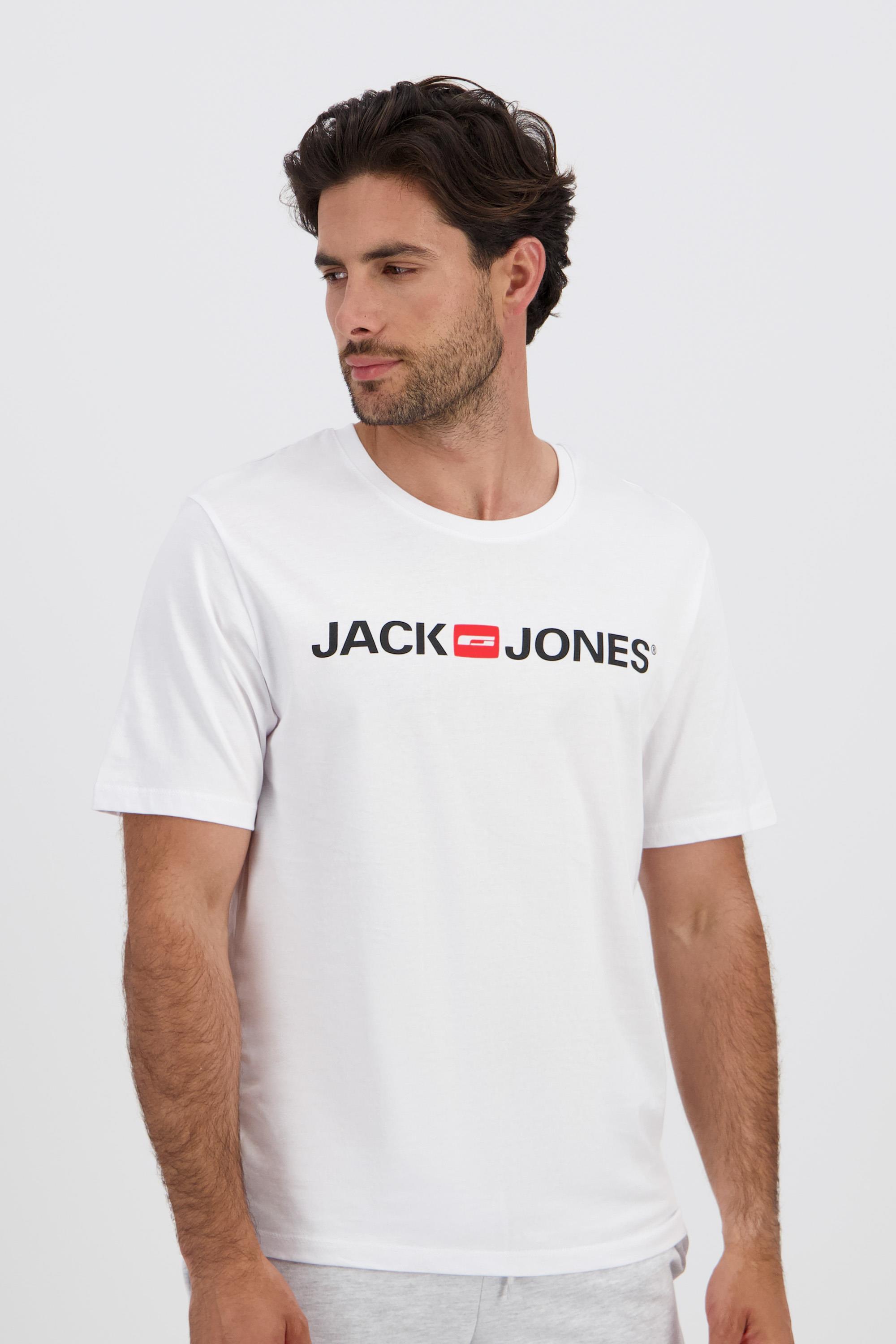 T-shirt Jack & Jones - Branco - Algodão Homem tamanho L