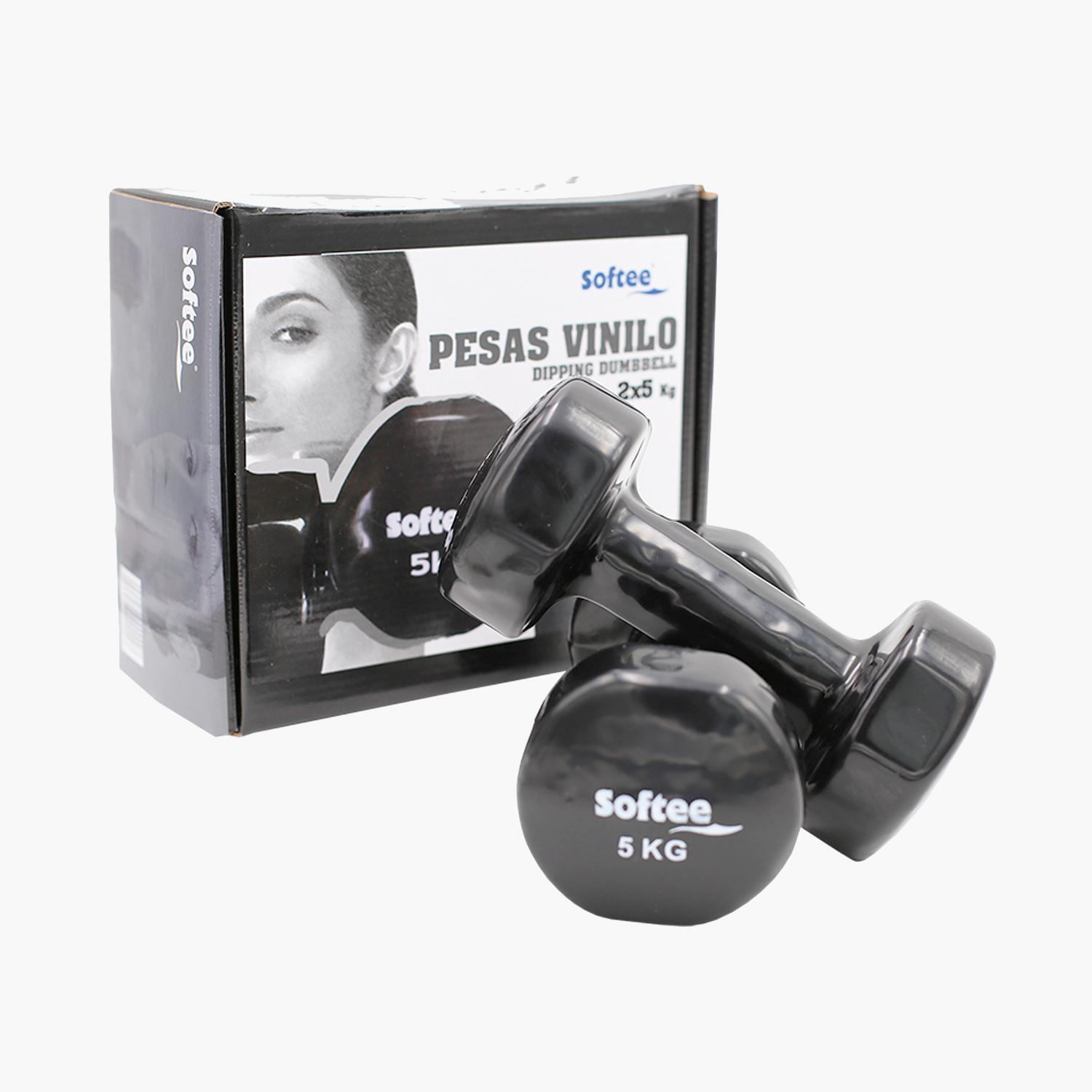 Haltères 5Kg Softee - Noir - Poids sports taille T.U.