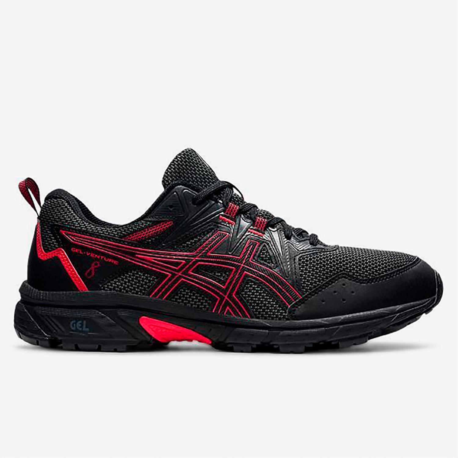 Asics Gel-Venture 8 - Negras - Zapatillas Trail Hombre