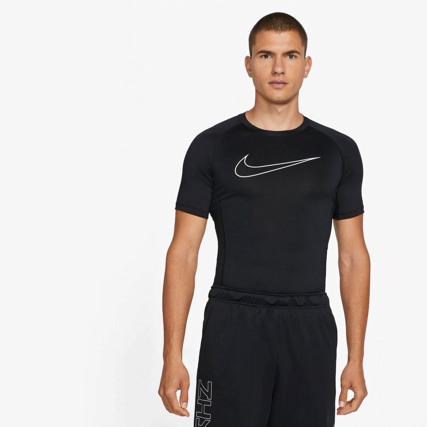 En expansión Catástrofe Atticus Nike Pro - Negra - Camiseta Compresión Hombre | Sprinter