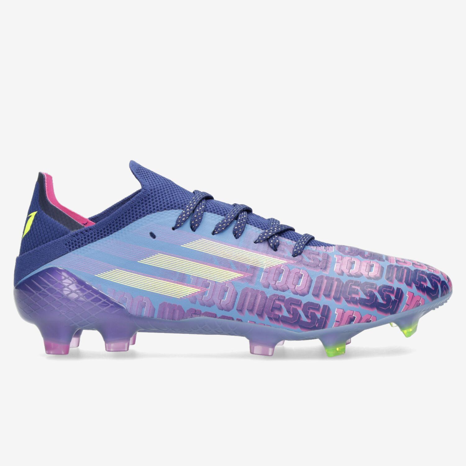 botas messi moradas