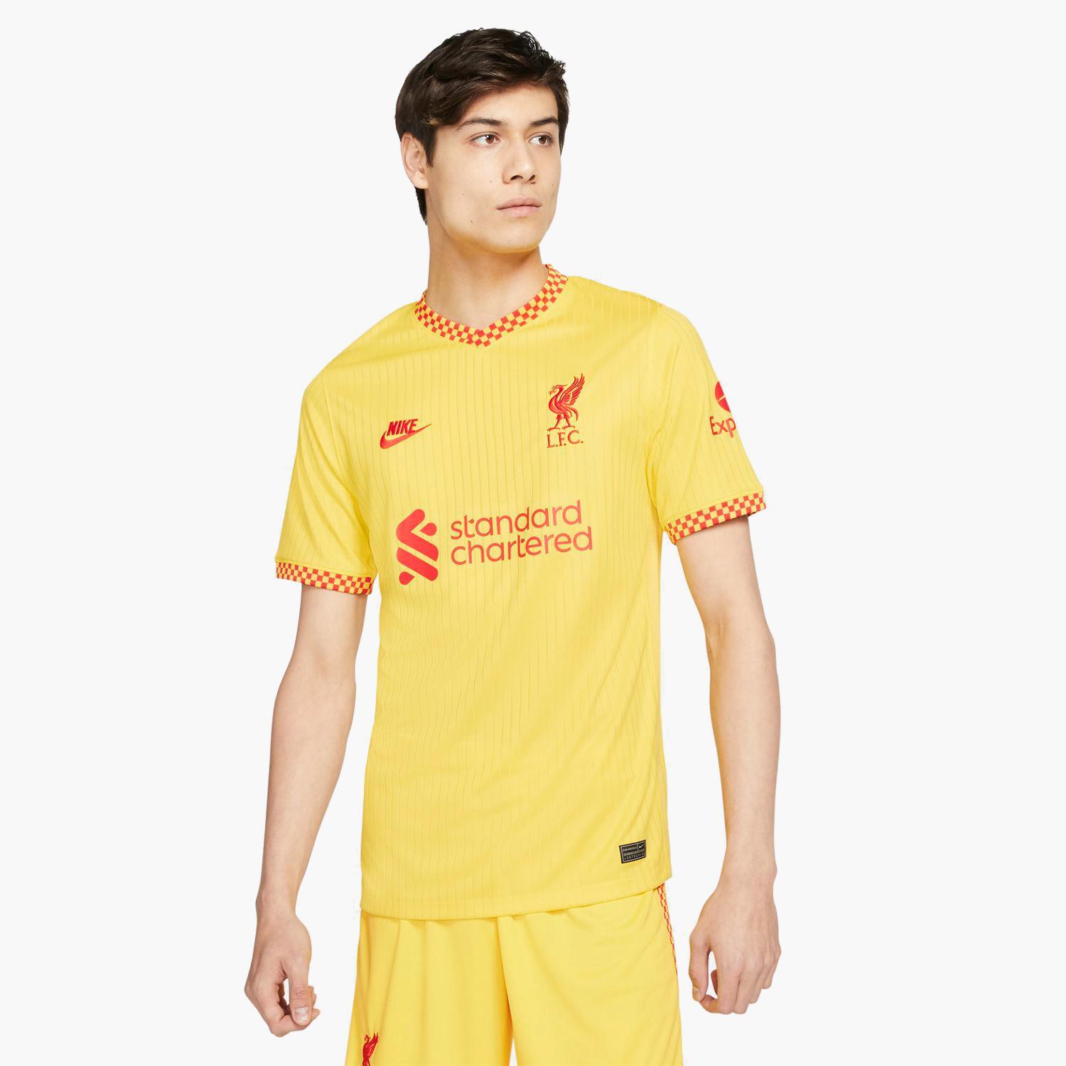 Camiseta Liverpool 3ªEquipación 21/22 - Amarillo - Hombre talla