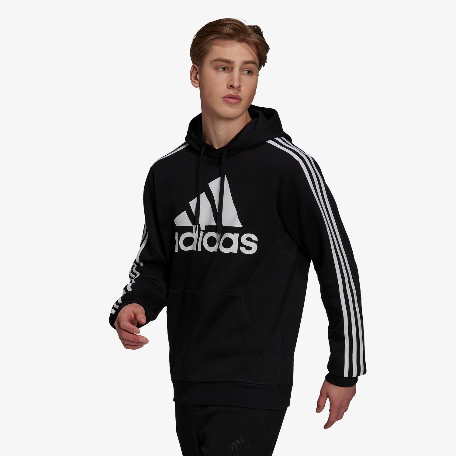 adidas Essentials Logo - Noir - Sweat-shirt Capuche Homme sports taille L