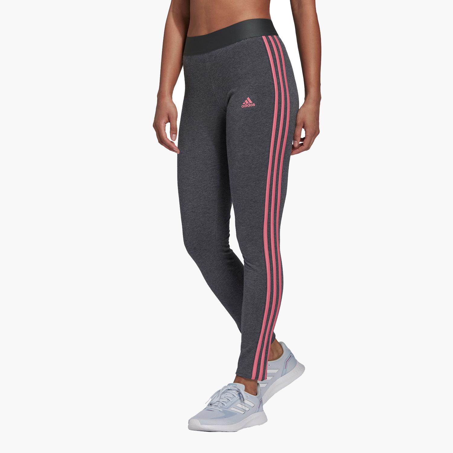adidas Essentials 3 Stripes - Gris - Legging Femme sports taille XS