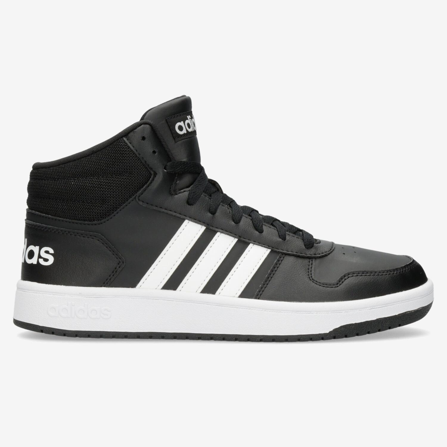 Chaussures adidas Hoops 2.0 Mid - Noir - Baskets montantes homme sports taille 46.5