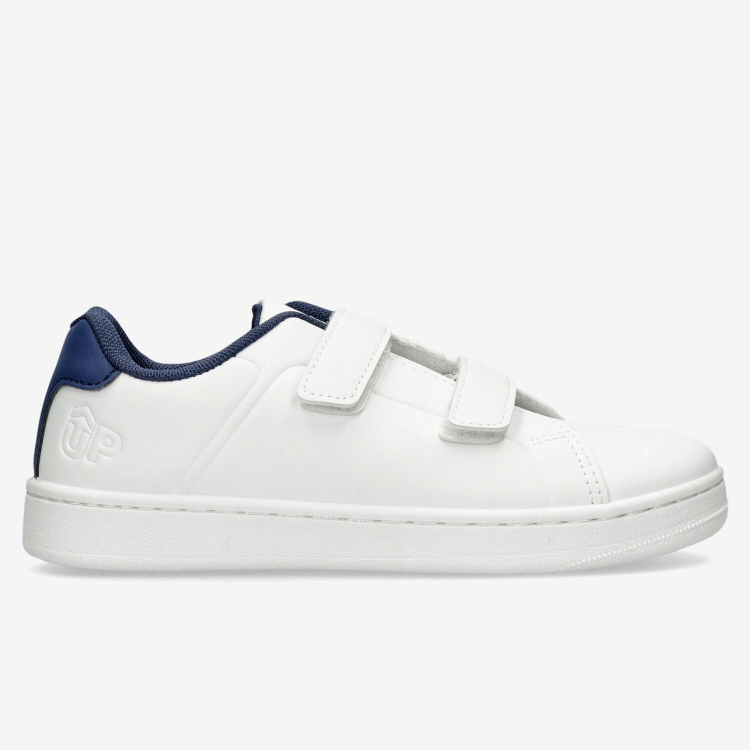 Up Arena - Blanches - Chaussures Velcro Garçon sports taille 35