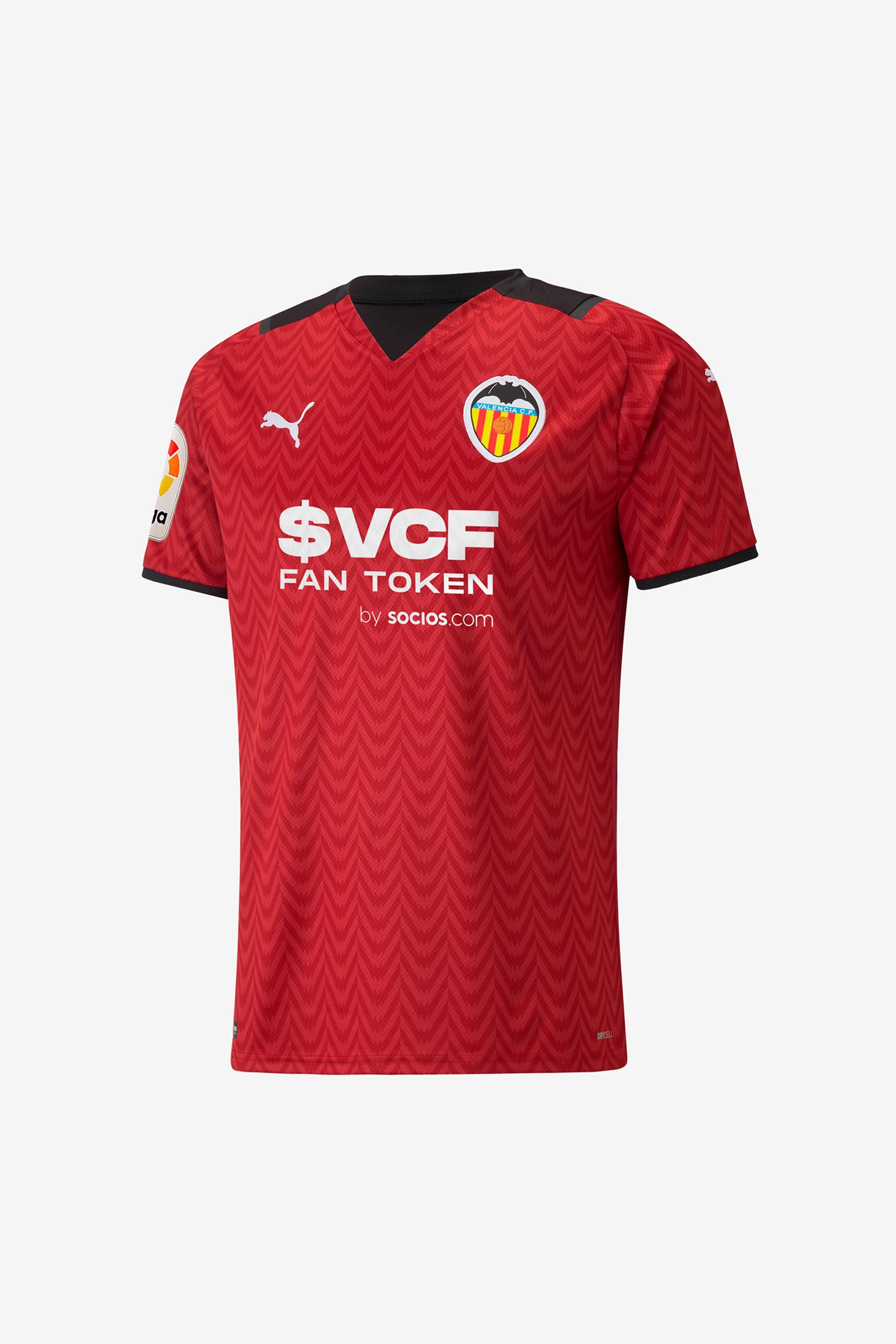 Camiseta Valencia FC 2ª Equipación 21/22 - Rojo - Hombre talla